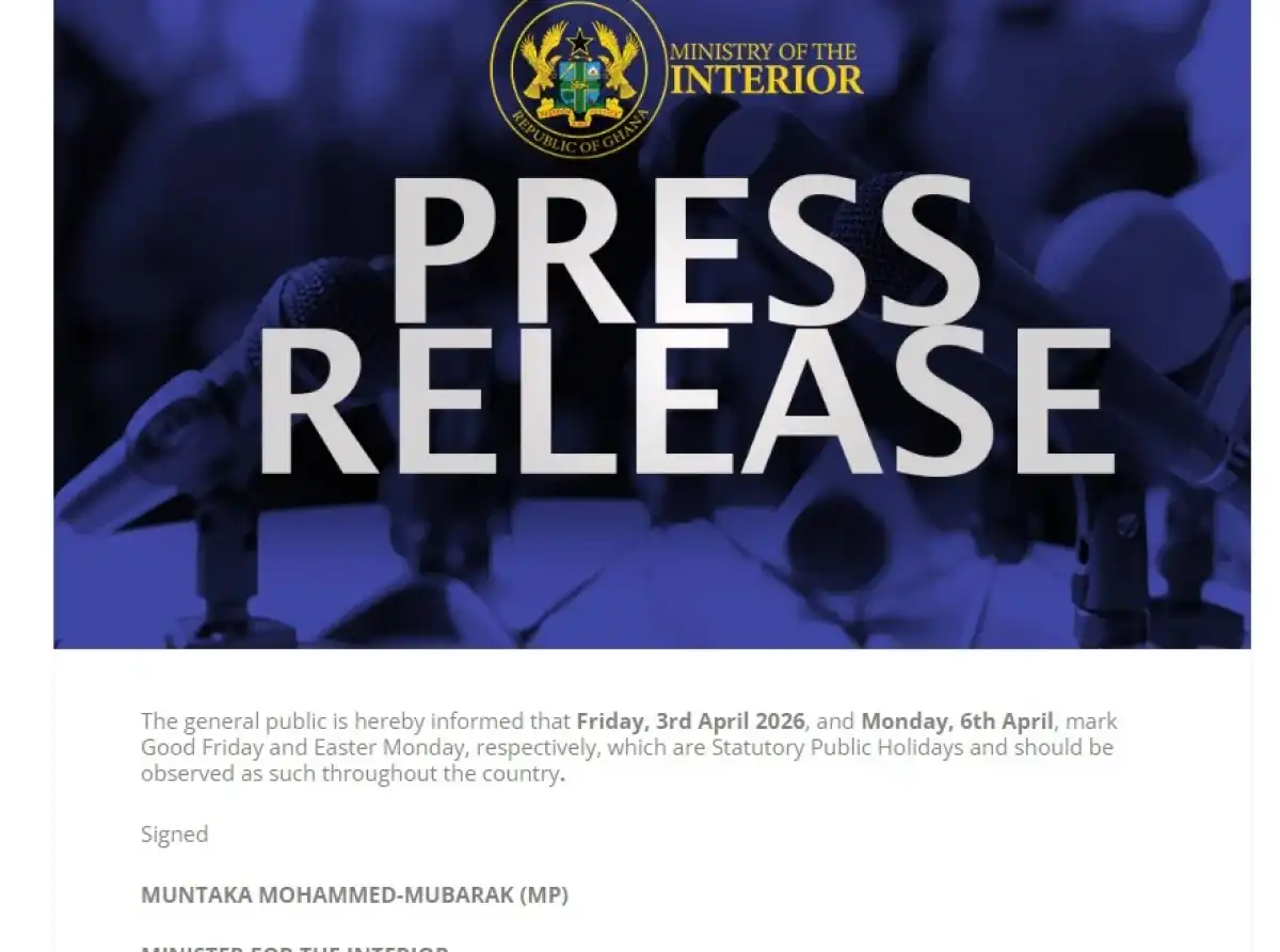 Gov’t declares April 3 and 6 public holidays for Easter celebrations